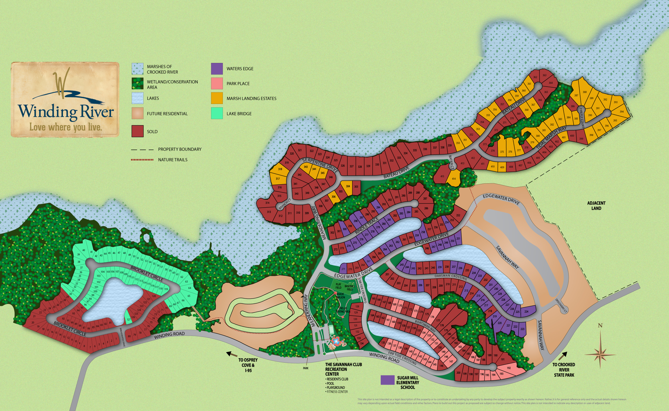 Winding River Park Trail Map